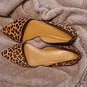 J. Crew Dyed Calf Hair d' Orsay flats
